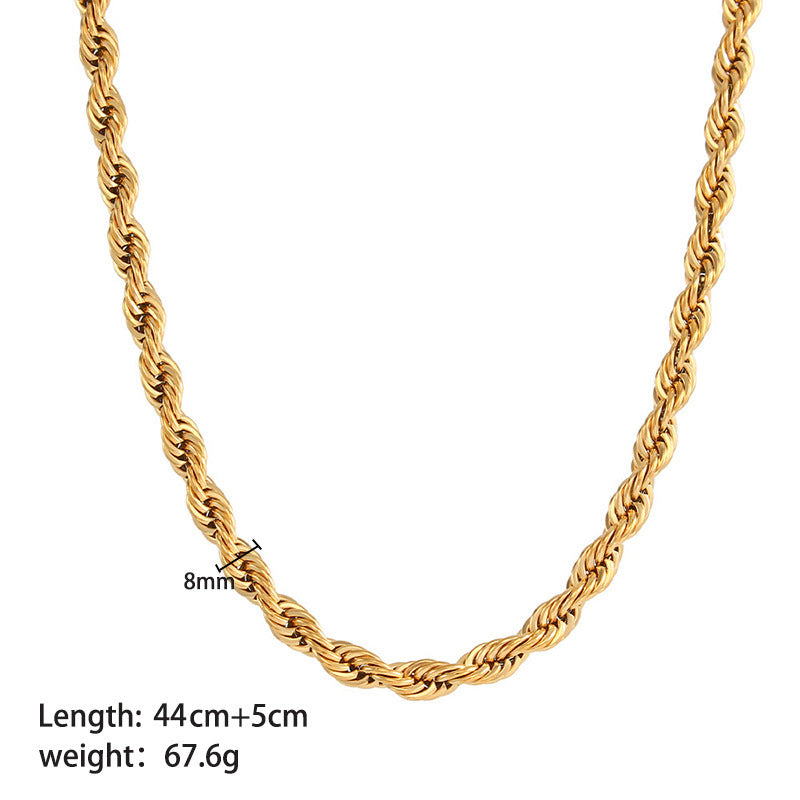 Collier en acier titane résistant à la lumière pour femmes