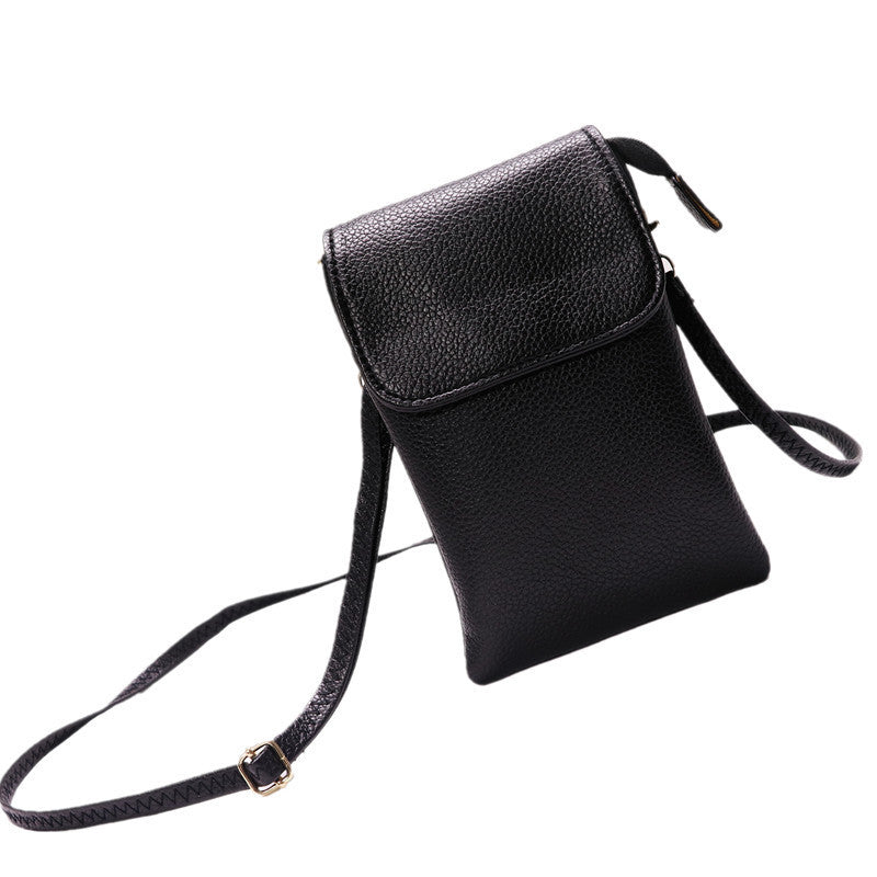 Mini bolso bandolera retro con múltiples compartimentos para teléfono móvil