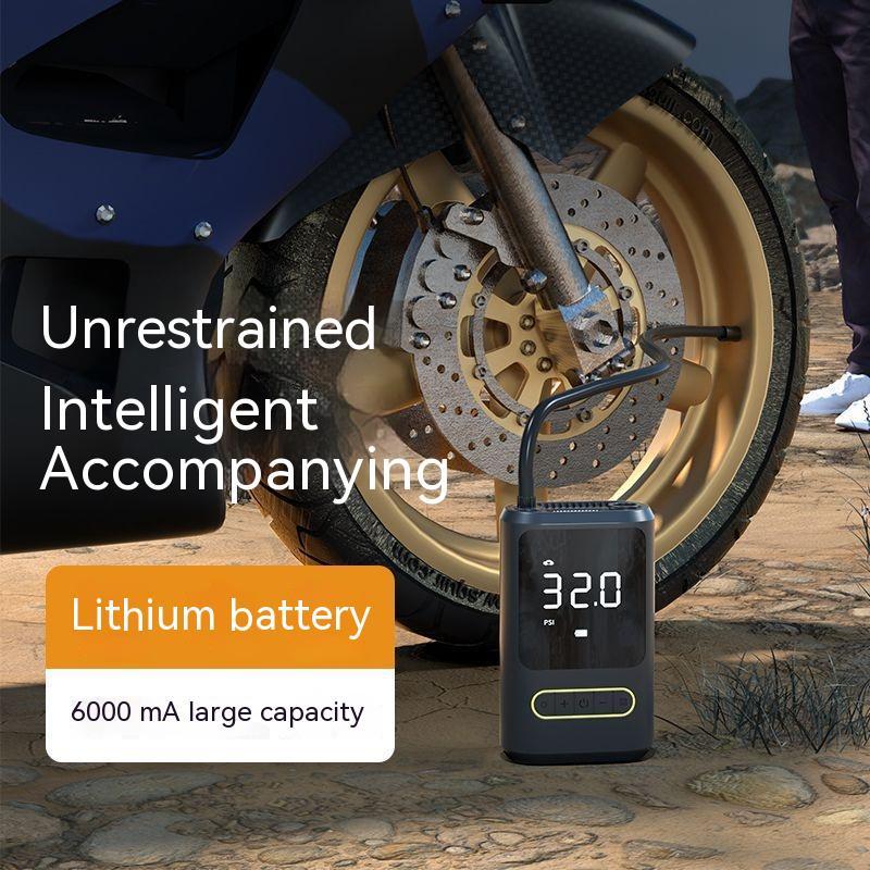 Pompe à air de véhicule à affichage numérique de charge sans fil portable