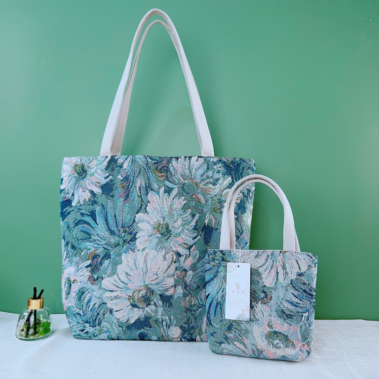 Sac en toile polyester cartable étudiant tutoriel grande capacité