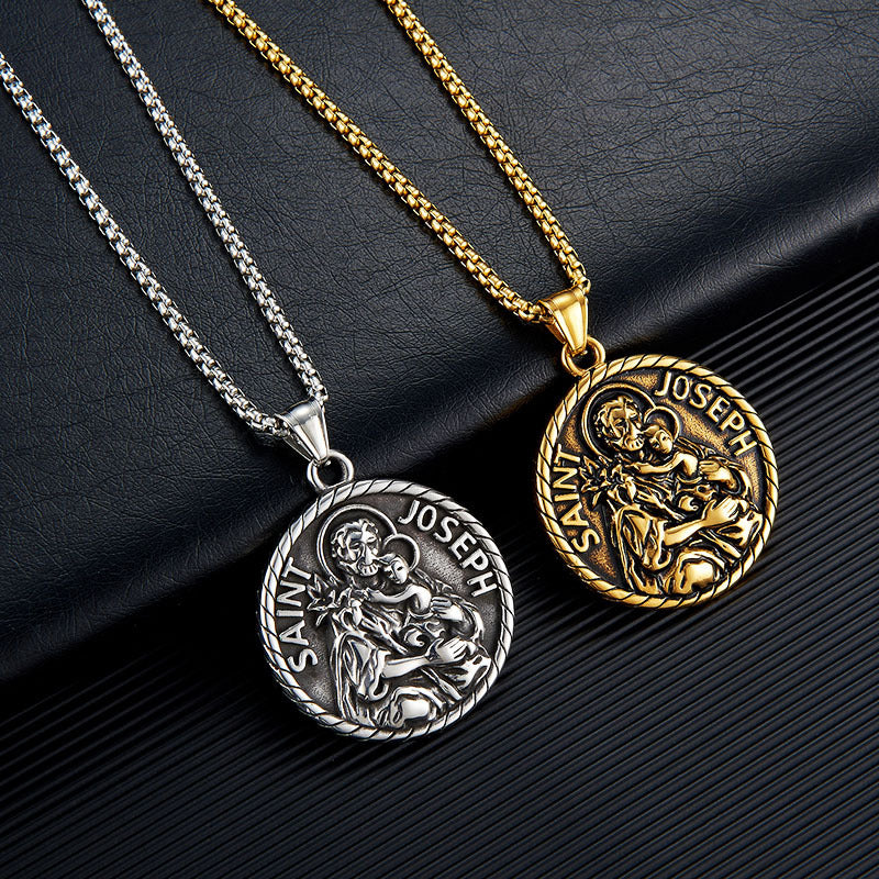Stainless Steel Virgin Back Cushion Pendant