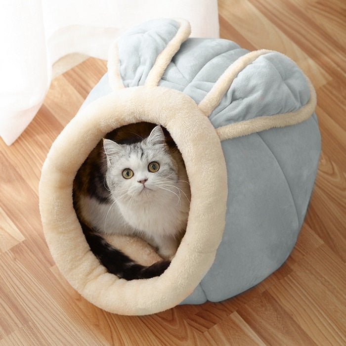 Maison pour chat, villa fermée, fournitures pour chat, lit