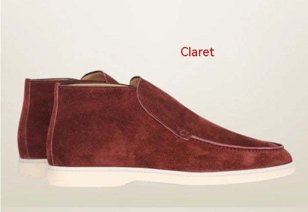 Mocasines planos retro hasta el tobillo