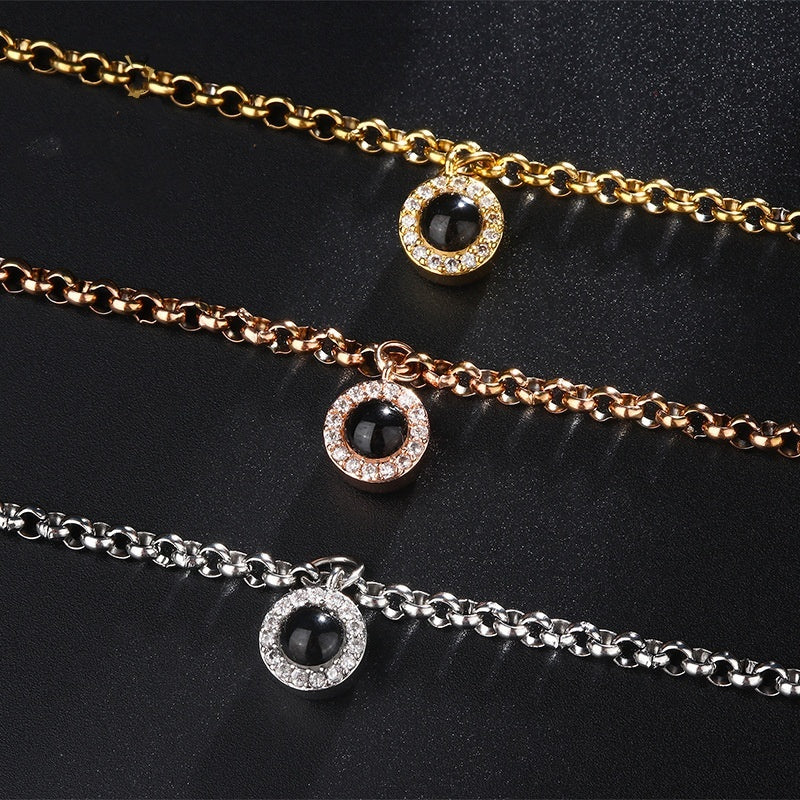 Joyería Pulsera De Proyección Circular En 100 Idiomas Te Amo
