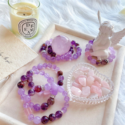 Bracelet DIY Améthyste Lavande Cercle Unique