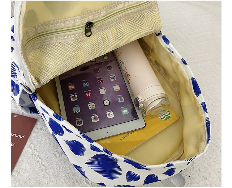 Mochila Sweet Love de estilo coreano, ligera de gran capacidad para mujer