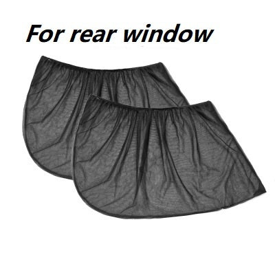 Rideau latéral avant et arrière de voiture, pare-soleil, couverture en maille, isolation, tissu anti-moustiques, protection UV, accessoires de voiture, pare-soleil de fenêtre latérale de voiture, couverture de porte, protection UV