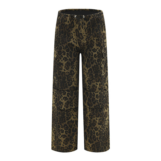 Leopard Print Casual Trousers For Men And Women