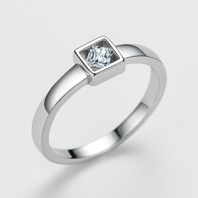 Bague de luxe légère en argent sterling S925, Design minoritaire, pour femmes