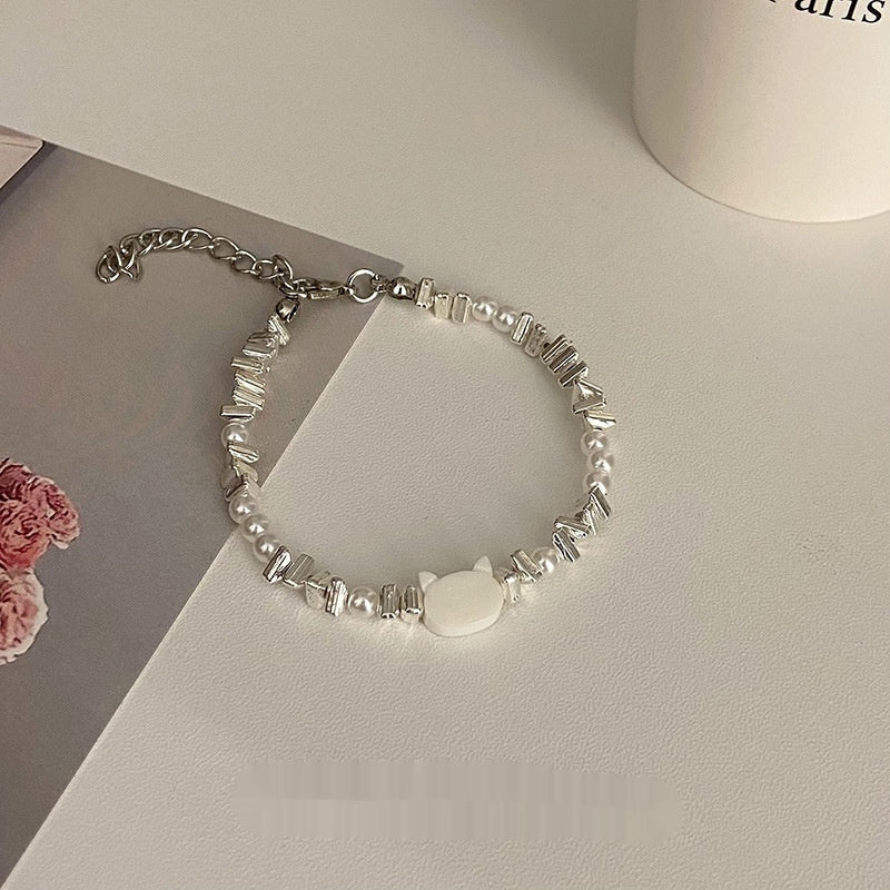 Bracelet coeur de perles de tempérament de mode pour femmes