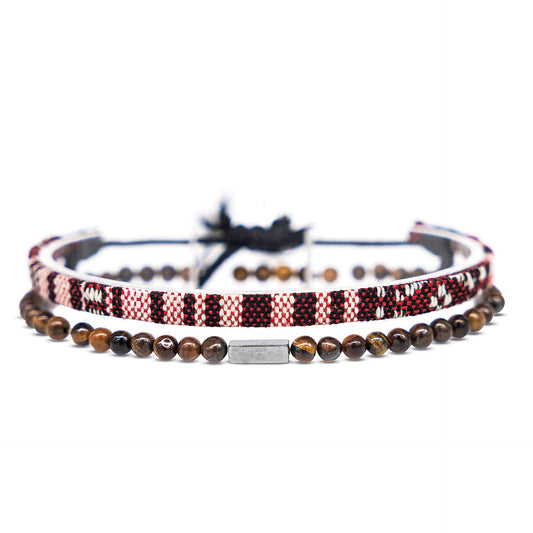 Bohemian Bracelet Suit Cotton And Linen Woven Bracelet