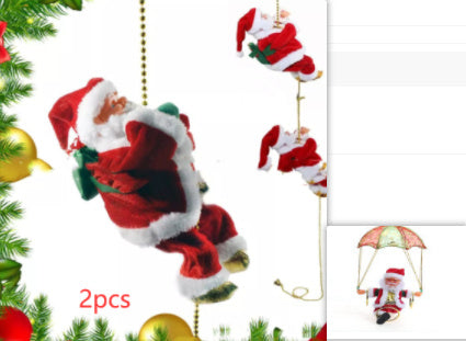 Escalera eléctrica de Papá Noel de plástico