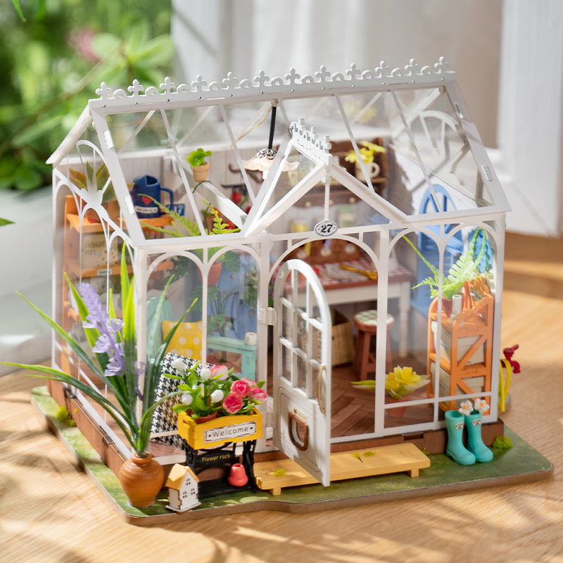 Rolife Mengyu fleur Miniature maison bricolage jouets de construction avec lumière LED pour les cadeaux
