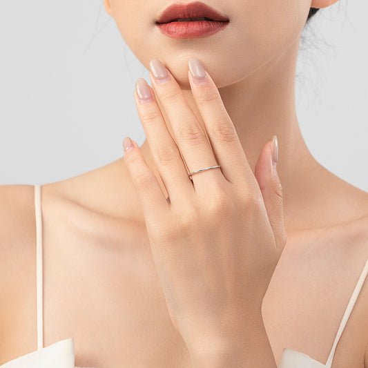 Bague bracelet simple personnalisée minimaliste pour femme