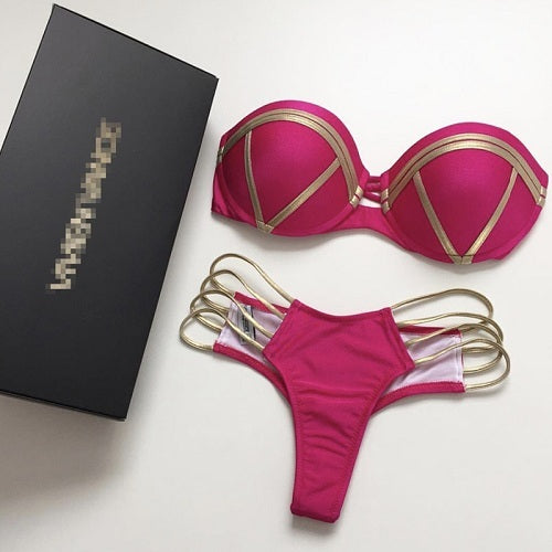 Bikini dur fendu
