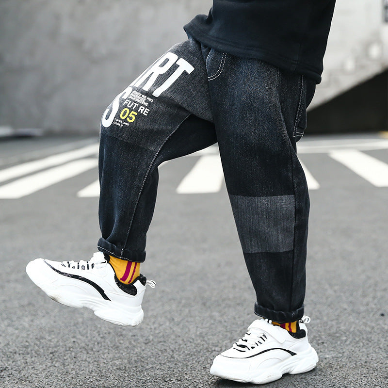Pantalon d'hiver en jean pour garçon