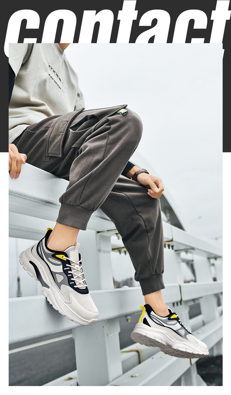 Zapatillas deportivas informales transpirables de talla grande para hombre