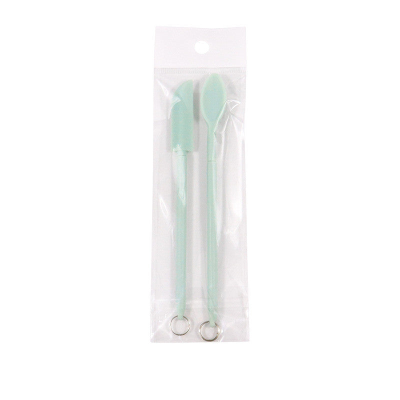 Spatule cosmétique en silicone Mini rétractable étendue