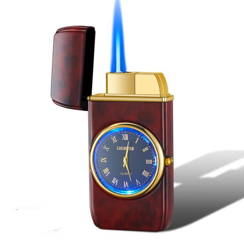 Nouveau Montre avec lumière gonflable coupe-vent torche briquet