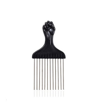Peine de Metal para pelo africano, cepillo de Peine para salón de peluquería, herramienta de estilismo, accesorios para el cabello