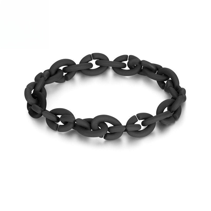 Pulsera de adorno de rompecabezas Simple, accesorios de pulsera Diy con costura acrílica de silicona multicolor