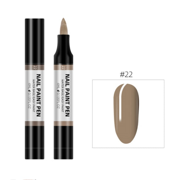 Pluma de pintura de esmalte de uñas de 24 colores, pluma de pintura 3D de flores, pluma de dibujo de punta de flor, pluma de esmalte de uñas insípida a base de agua