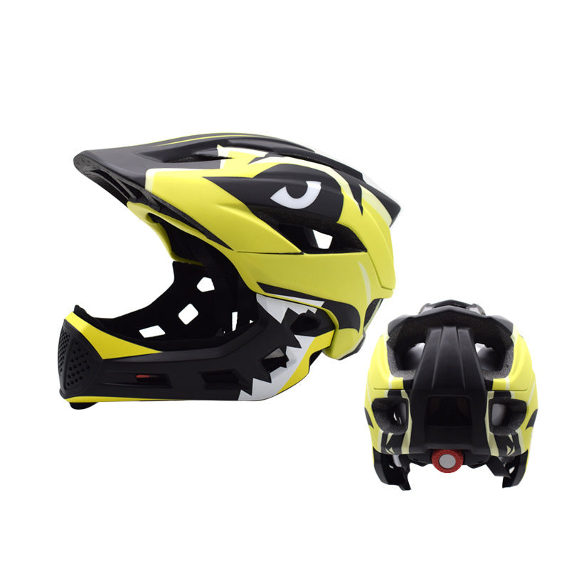 Casco de bicicleta de equilibrio para niños, equipo de protección deportiva para montar en bicicleta, casco de cara completa para patinete deslizante