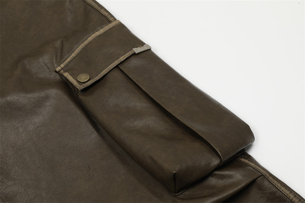 Fashion Men's Straight Loose-fitting Wide-leg Trousers