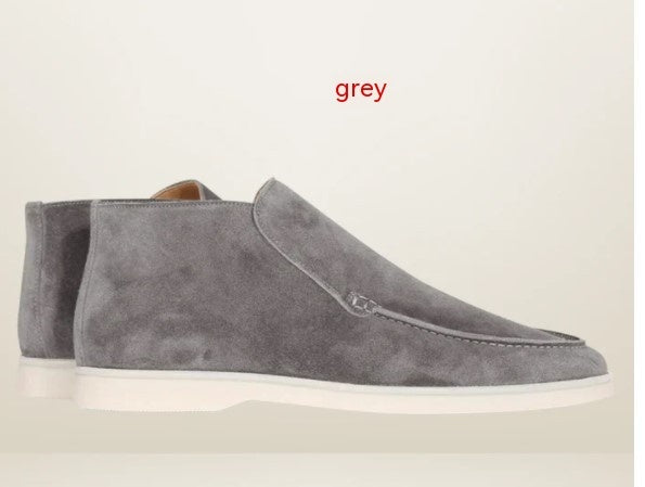 Mocasines planos retro hasta el tobillo