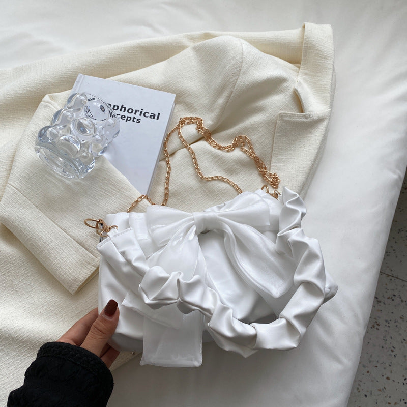 2022 New Fashion Casual Chain Crossbody Cute Bow Shoulder Underarm Bag