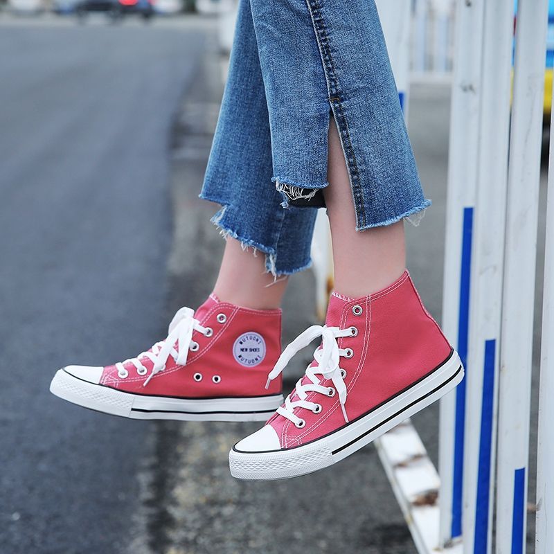 Chaussures montantes en toile pour femmes