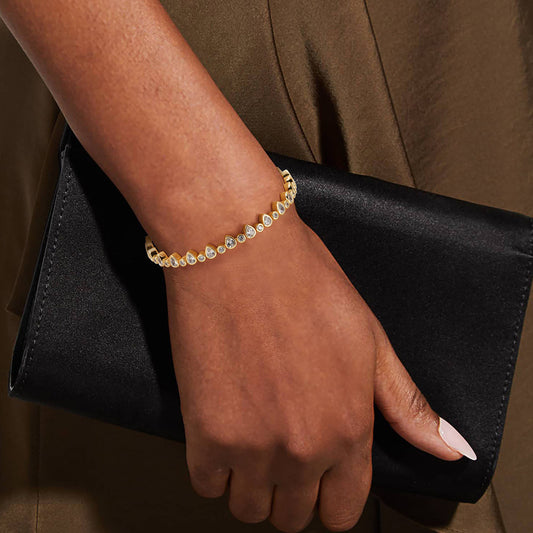 Bracelet en Zircon avec chaîne de Tennis en argent Sterling S925, Style INS européen et américain