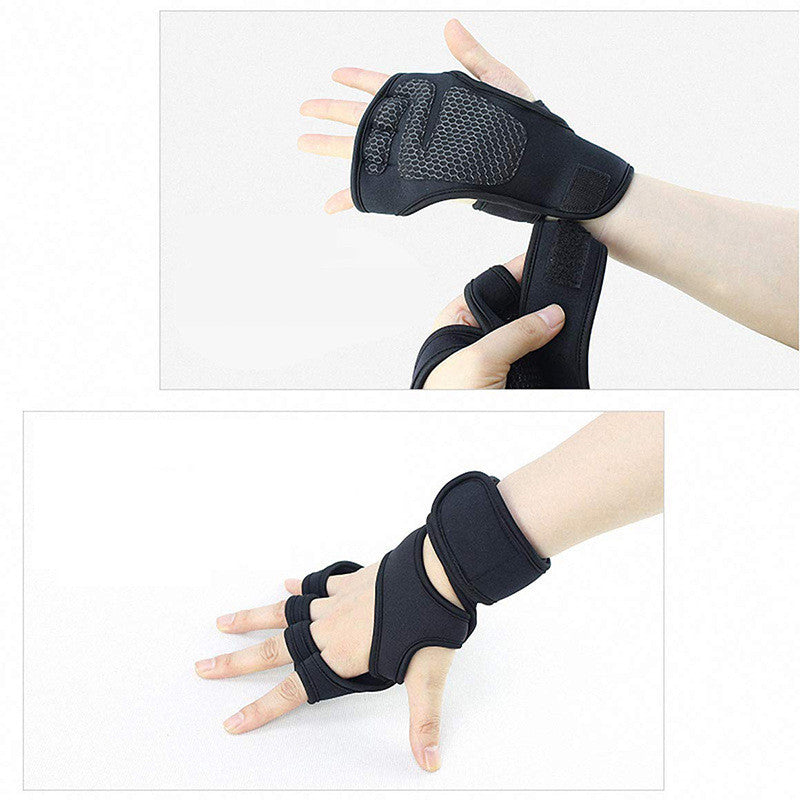 Nouveaux gants de sport demi-doigt antidérapants en Silicone Protection de la paume gants d'équipement de Fitness