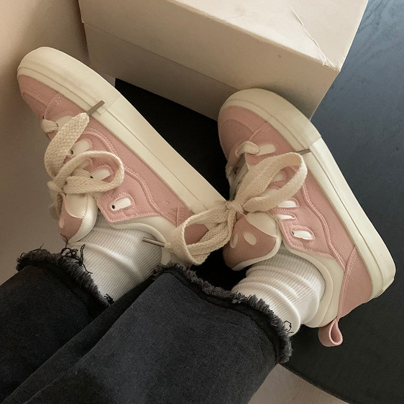 Petites chaussures de sport décontractées blanches pour femmes
