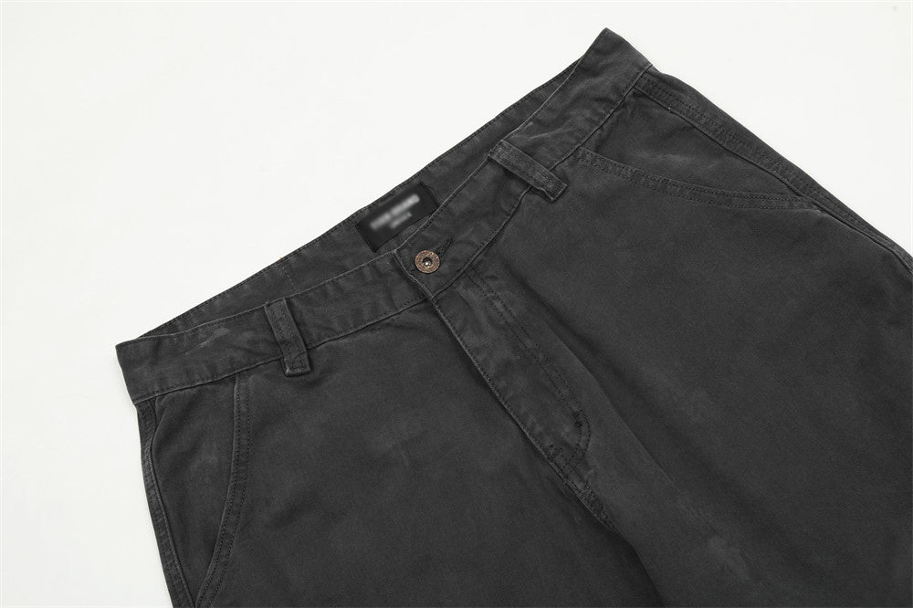 Men's Fashion Casual Straight Trousers Retro