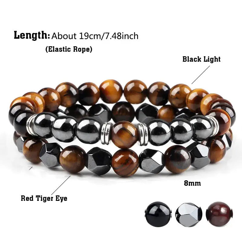 Natural Tigereye Head Bead Bracelet