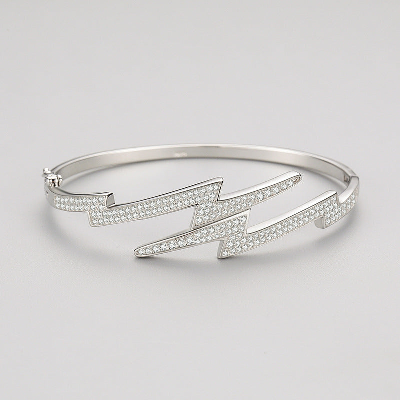 Pulsera de plata de ley S925 para mujer europea y americana.