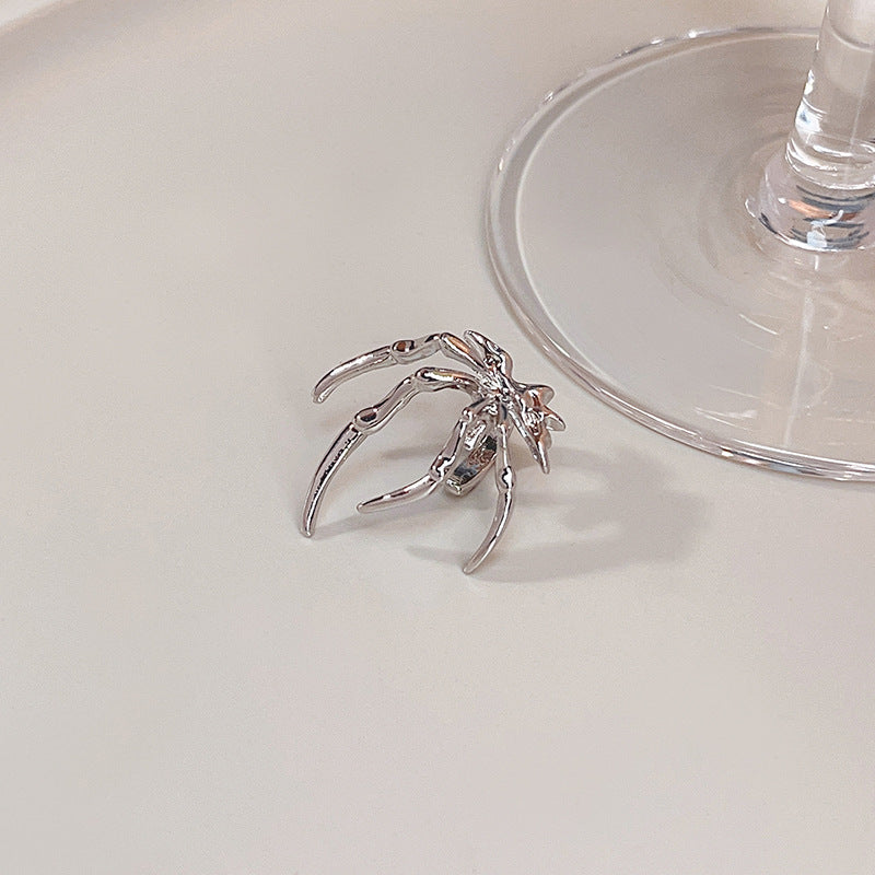 Cool European And American Retro Metallic Spider Ear Clip Unique Design Cool Style