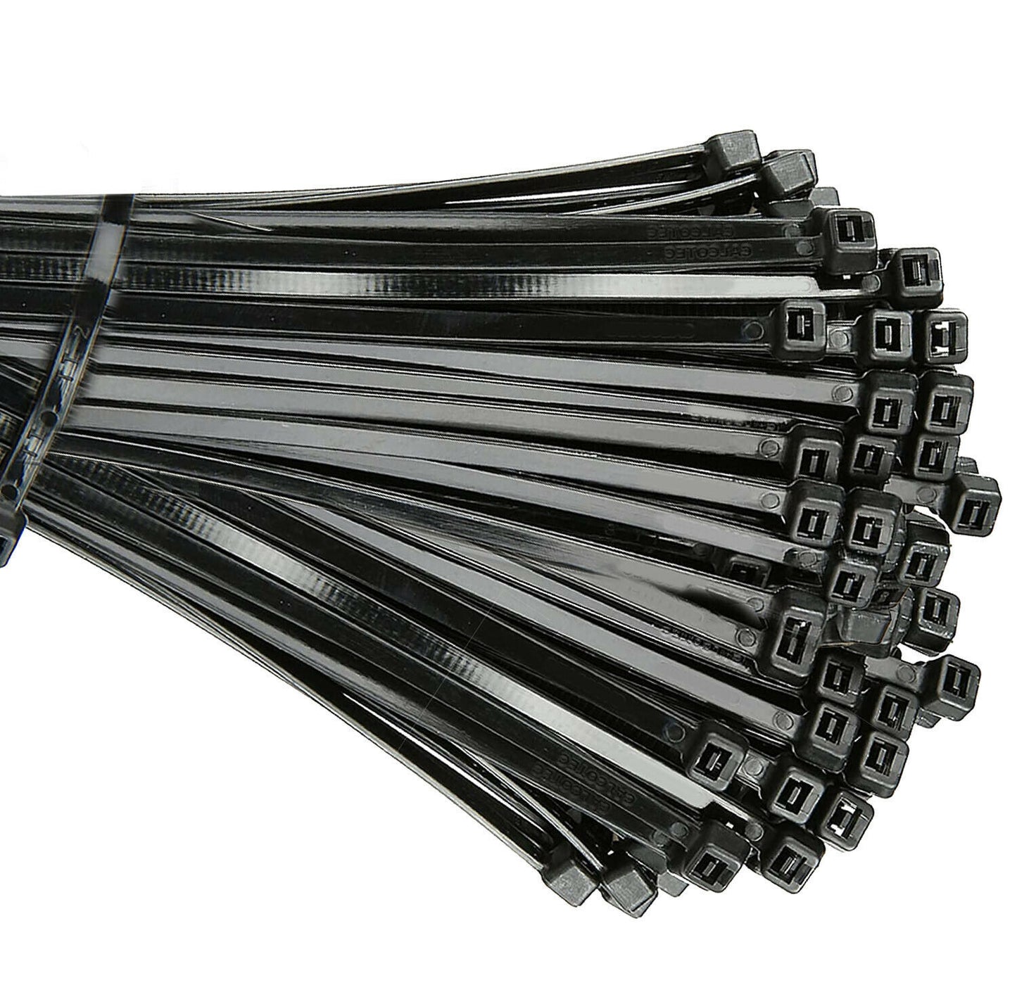 100 Cable Zip Ties 12 Inch Long Cable Ties Super Strong Nylon Cord Wrap Black