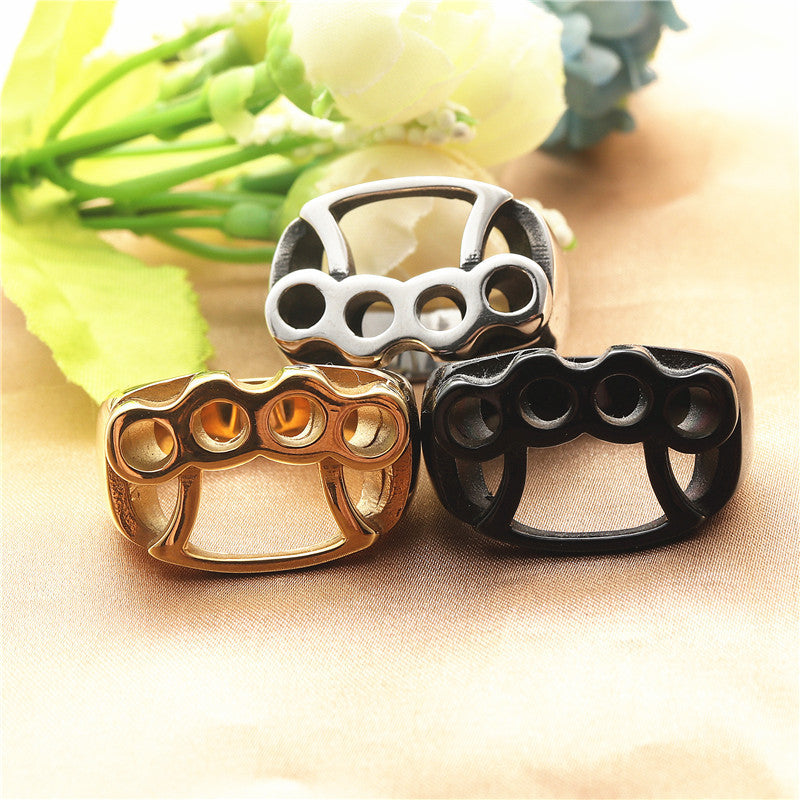 European And American Retro Punk Stainless Steel Ring