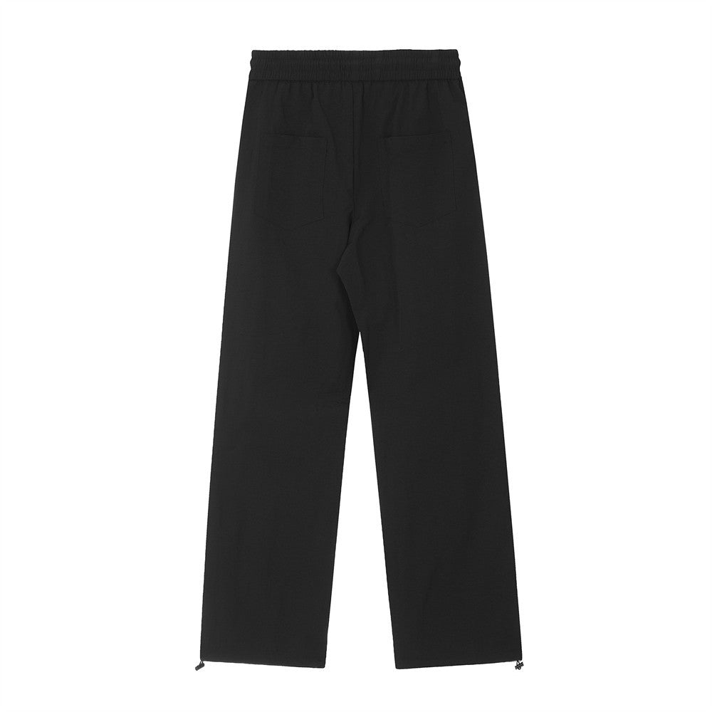 Side Stripe Stitching Wide Leg Casual Trousers