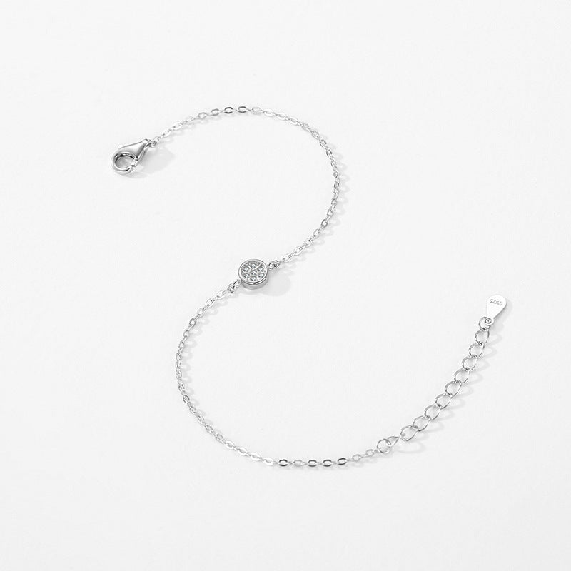 Women's S925 Sterling Silver Round Bracelet