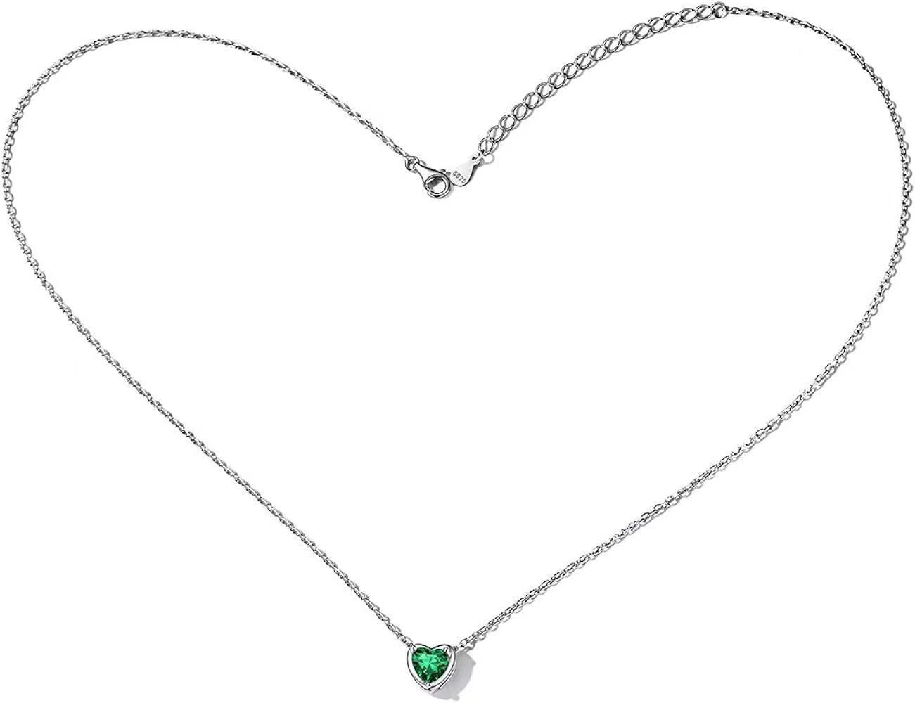 12 Colors Pendant Carat Heart Diamond Light Luxury Trendy Heart-shaped Collarbone Necklace