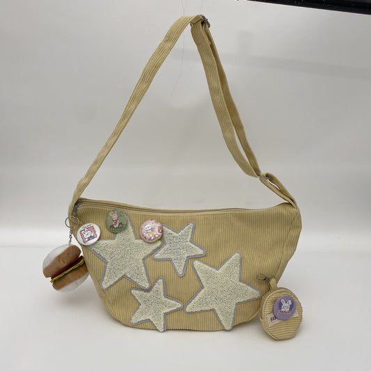 Bolso de pana para mujer, sencillo, combina con todo, informal, Retro