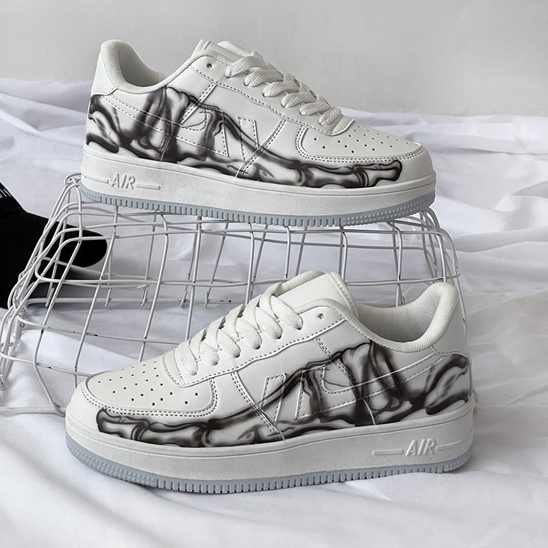 Zapatillas de deporte Graffiti Niche, zapatillas informales transpirables de moda para estudiantes