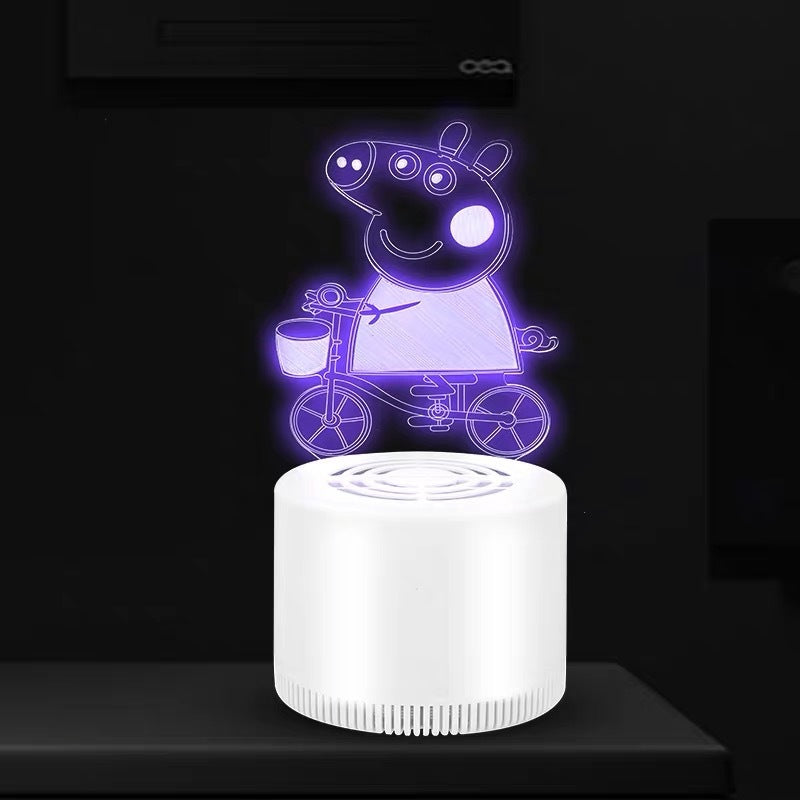 Tueur de moustiques 3D créatif, silencieux, USB, pour la maison