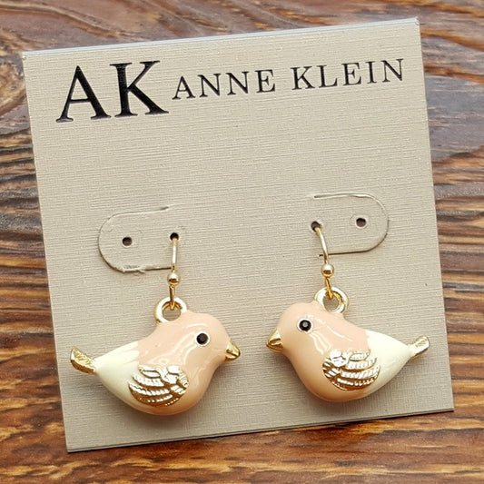 Colored Enamel Glaze Lovely Birds Creative Earrings
