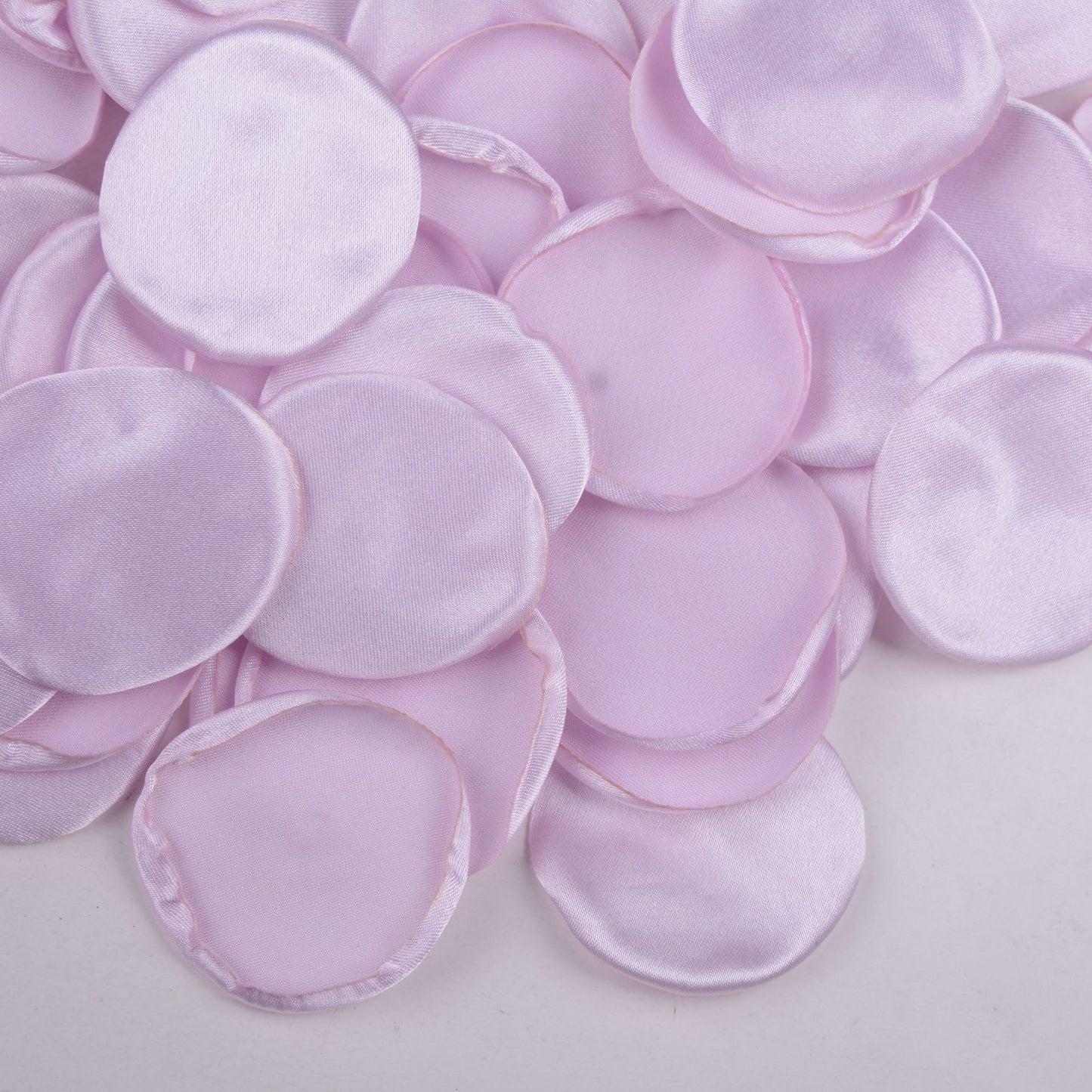 4cm Silk Rose Burnt Edge Petals Wedding Glowing Cream Powder Laminate