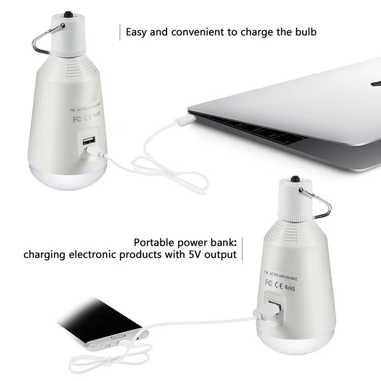 Mini lámpara LED portátil con gancho, tienda de campaña al aire libre, bombilla de iluminación multifuncional para acampar