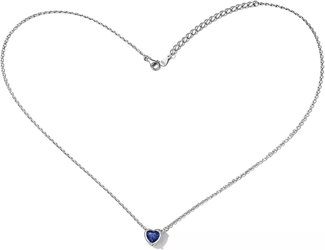 12 Colors Pendant Carat Heart Diamond Light Luxury Trendy Heart-shaped Collarbone Necklace